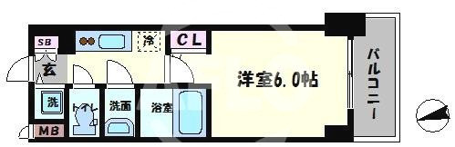 S-RESIDENCE南堀江の間取り|S-RESIDENCE南堀江　間取り