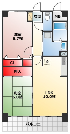 【間取り】 | 七道駅前マンション