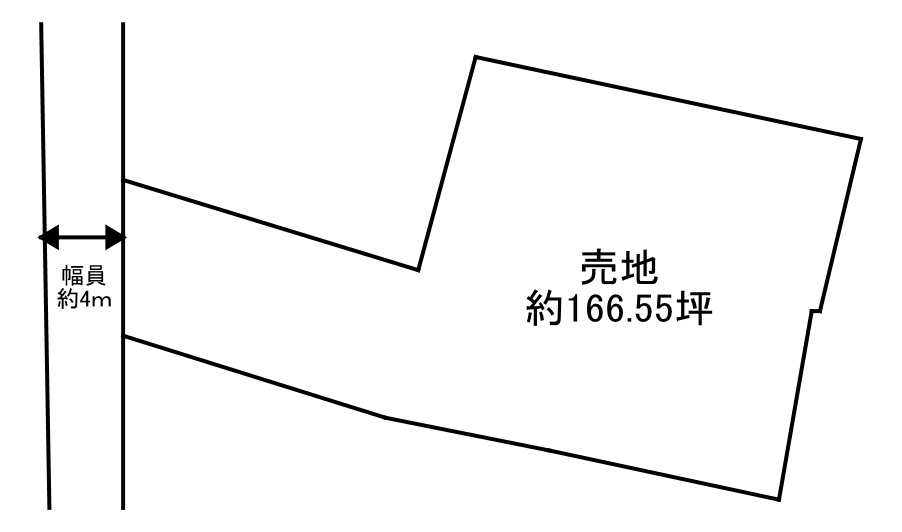 甲府市塩部一丁目　売地の土地図