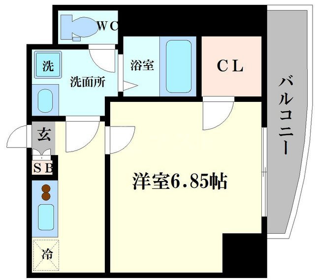 ラグゼ難波WESTの間取り