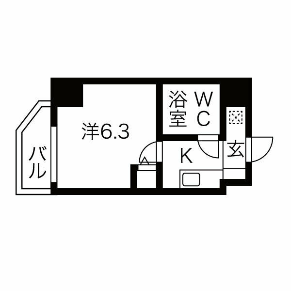 フォーリアライズ難波南ファーロの間取り