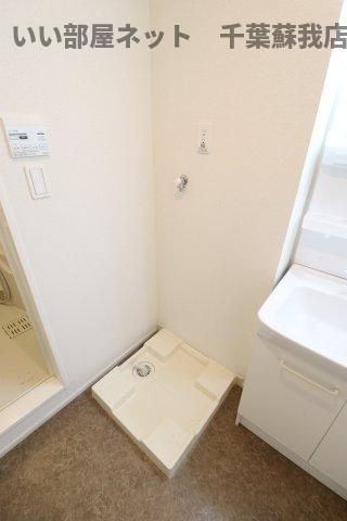 グランメルⅡの洗面所|洗濯機置場