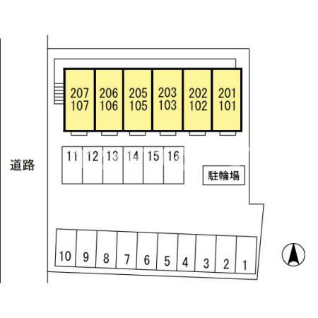 ローレルコート　Ⅲの区画図|高崎、前橋、伊勢崎エリアのお部屋探しはエンドスケープまで！お客様の理想お聞かせ下さい♪