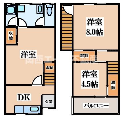【間取り】 | 鳥居町貸家