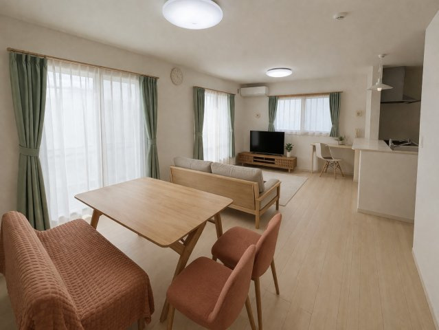 さいたま市北区吉野町2丁目　中古戸建の居間・リビング|こちらのリビングで趣味の時間をお楽しみください※一部CG加工されております