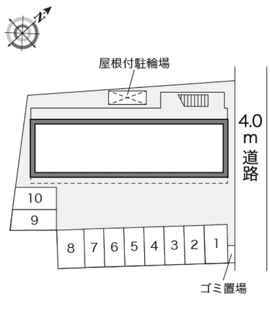 レオパレスパルコ―ト大野台の区画図