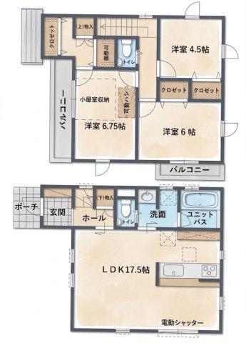 戸塚区平戸5丁目　新築戸建　第2の間取り