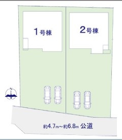 つくば市高野3期　新築戸建　の区画図|区画図です♪
