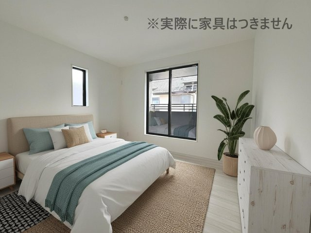 新築戸建・新築建売　郡山市安積町長久保三丁目　安積第三小・安積第二中の外観|スーパーまで徒歩3分で毎日のお買物にも便利な立地です！