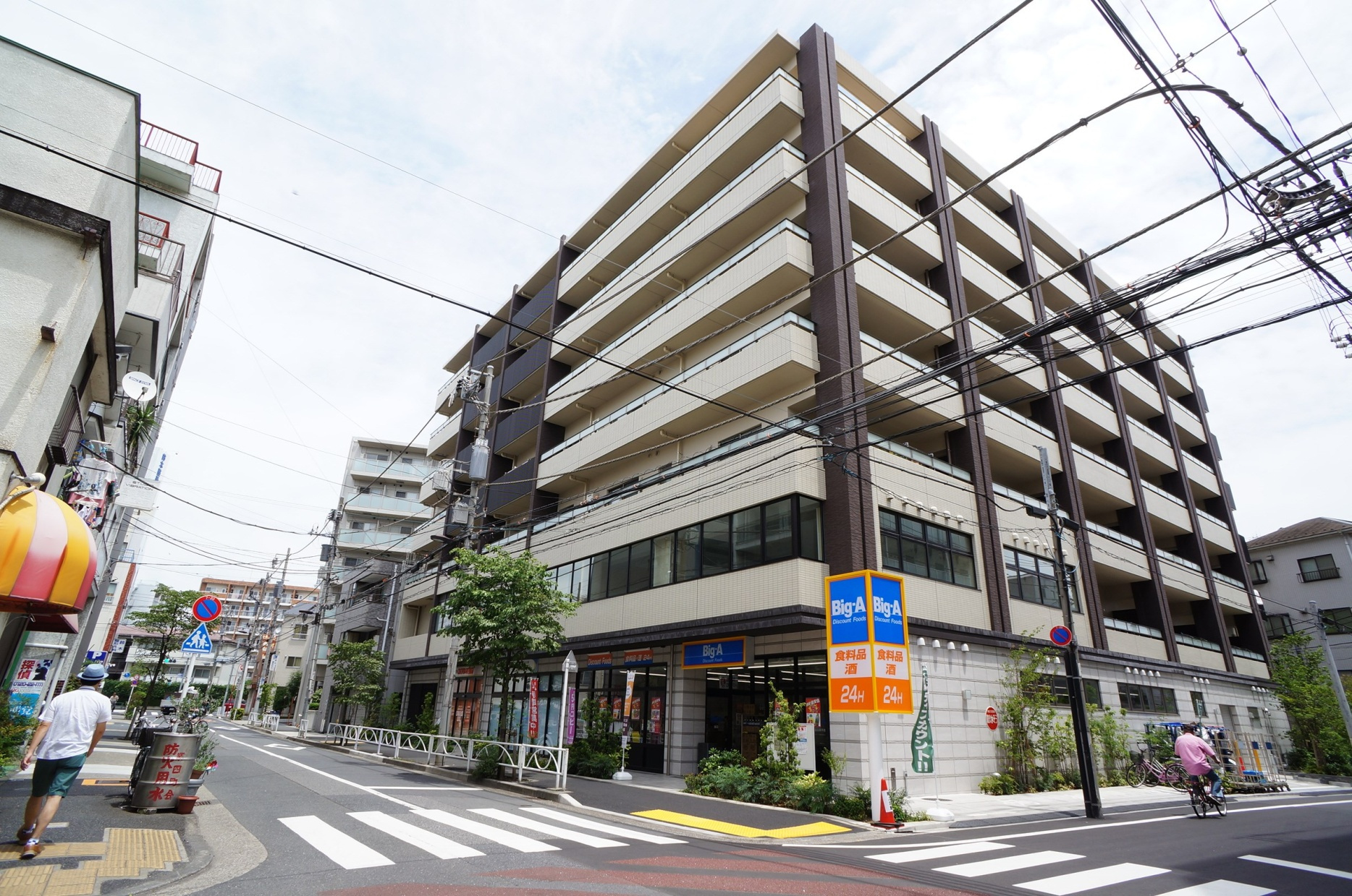 墨田区業平５丁目の賃貸マンションの外観|重厚で印象深いデザイン！※完成予想パース