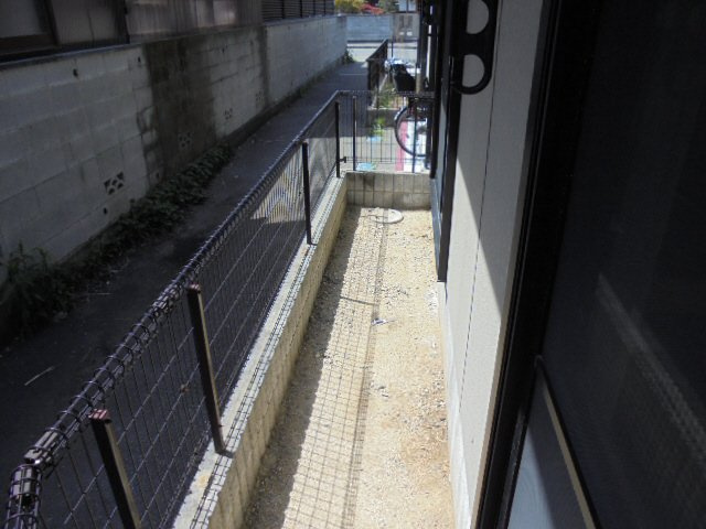 ステップハイツのバルコニー