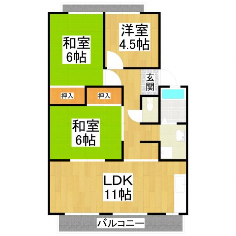 【間取り】 | アーバンハイツ錦