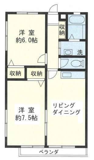 セナリオコート蘇我の間取り|間取りです。