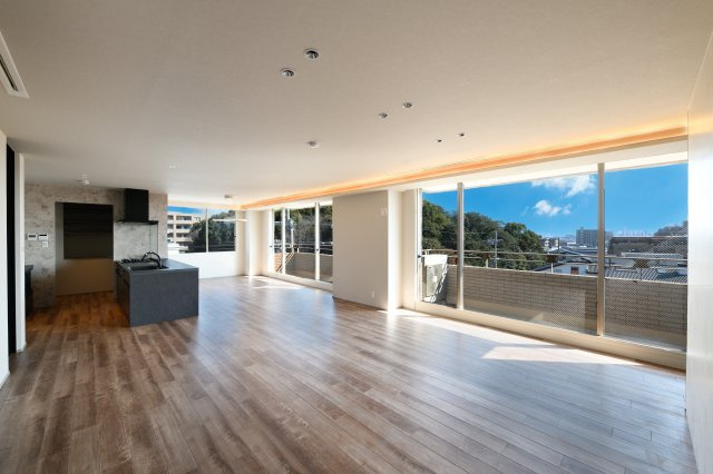 芦屋親王塚パークマンションの居間・リビング|ゆったり過ごせるリビングです