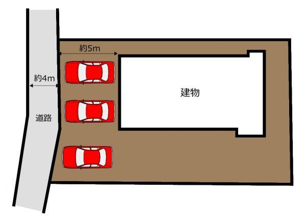 富士宮市山本の中古一戸建|区画図 