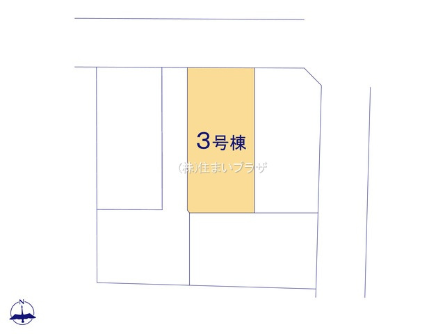 仲介手数料無料）春日井市西高山町三丁目３号棟の区画図