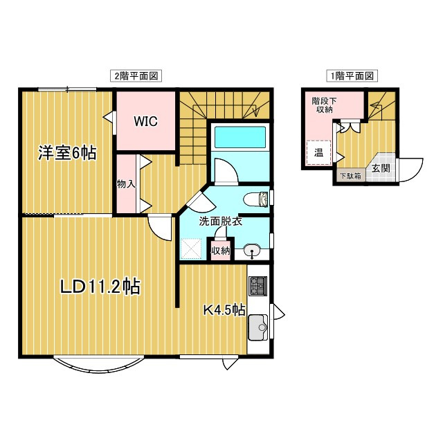 帯広西18条南3丁目戸建の間取り