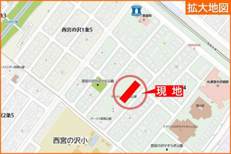 【地図】 | サンセレクト稲積公園Ⅱ | 小学校徒歩3分で通学安心♪