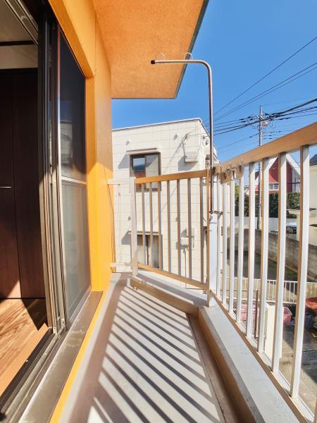 調布市国領町６丁目の賃貸マンションのバルコニー