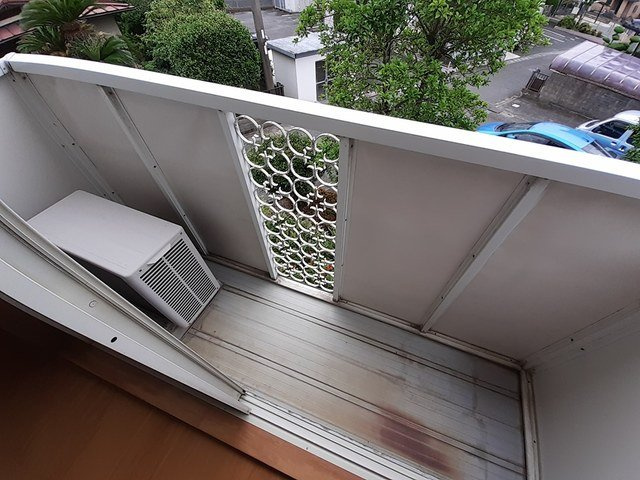 サンビレッヂのバルコニー|陽当たり良好なバルコニーです