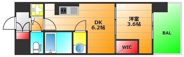 リヴェント難波サウスの間取り|現状有姿