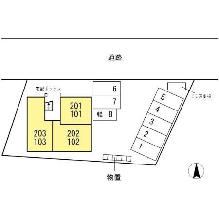 ネオ・グレイス戸出の区画図