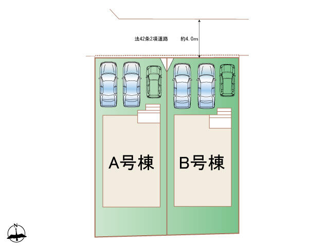 ハートフルタウン宇都宮市御幸本町4872番　新築一戸建ての区画図