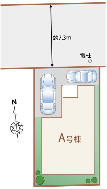 ハートフルタウン宇都宮市西2丁目1340番　新築一戸建ての区画図
