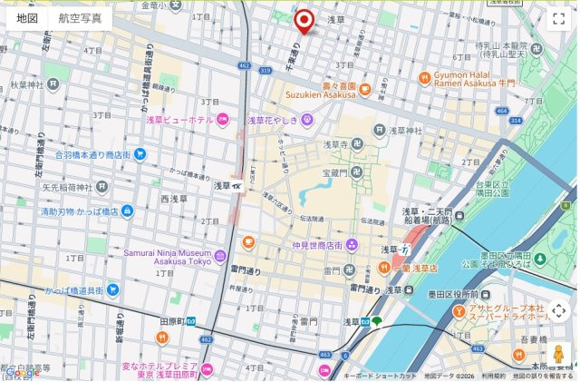 ★仲介手数料無料★サンクタス浅草レジデンス（新規リノベーション工事中）の地図