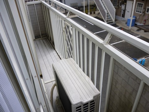 アメニティハイツ Bのバルコニー