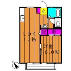 パナハイツ総社 Mの間取り
