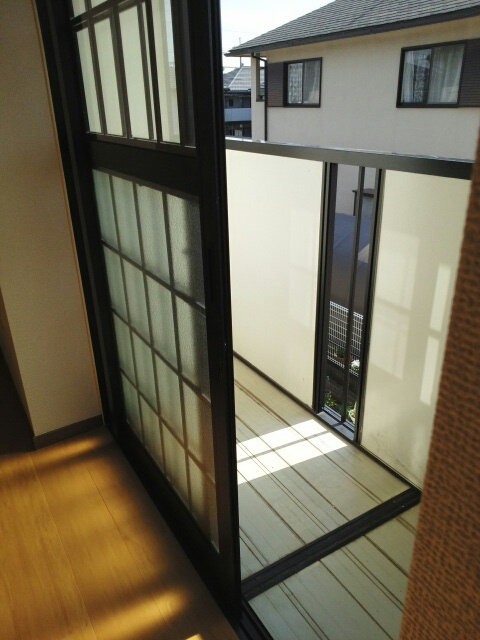 桃の里のバルコニー