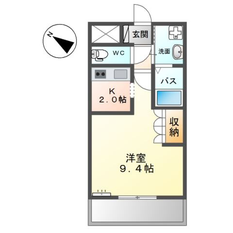 ウイング　ベルの間取り