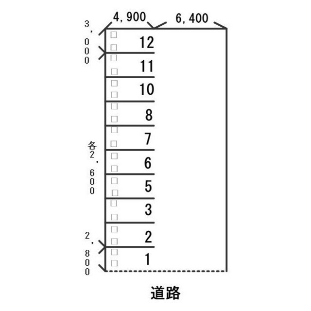 千代田町1丁目駐車場の間取り