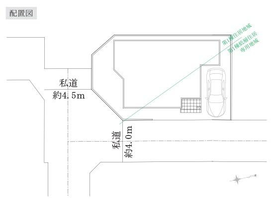 横浜市泉区新橋町の新築一戸建の区画図|角地につき陽当り・通風良好♪
限定1棟の販売です！