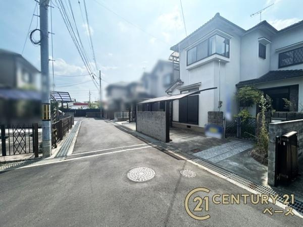 磯城郡田原本町三笠　一戸建の前面道路含む現地写真|■現地撮影写真■前面道路の幅員４.５ｍあり、間口も広々しており車の出し入れもラクラク！