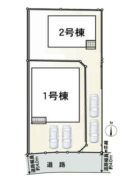 クレイドルガーデン百済 ２号棟 ／新築一戸建の区画図|■こちらの物件は２号棟です！■