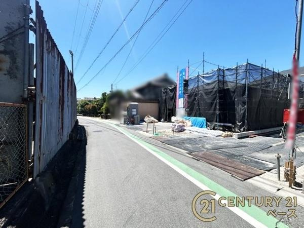 クレイドルガーデン百済 ２号棟 ／新築一戸建の前面道路含む現地写真|■現地撮影写真■閑静な住宅地で穏やかな暮らしをスタート！