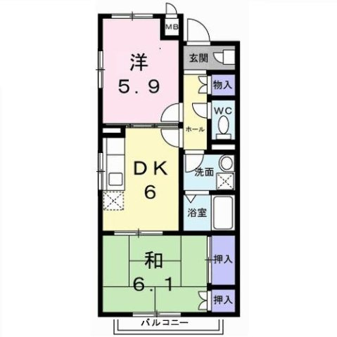 メゾン河村の間取り