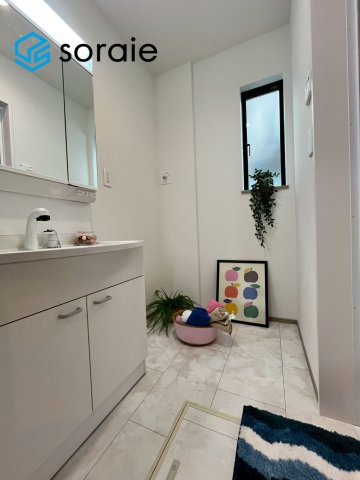 狭山ヶ丘32期　全2棟　新築戸建　ハートフルタウンの洗面所|4月6日撮影