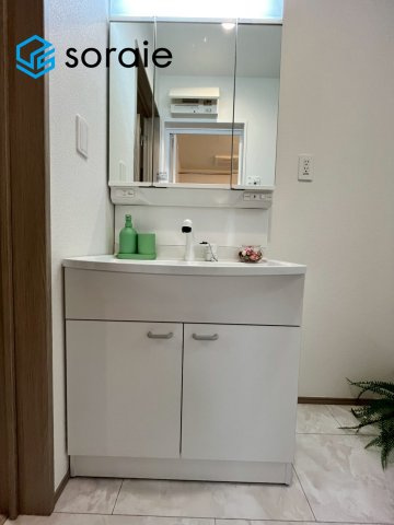 狭山ヶ丘32期　全2棟　新築戸建　ハートフルタウンの独立洗面台|4月6日撮影