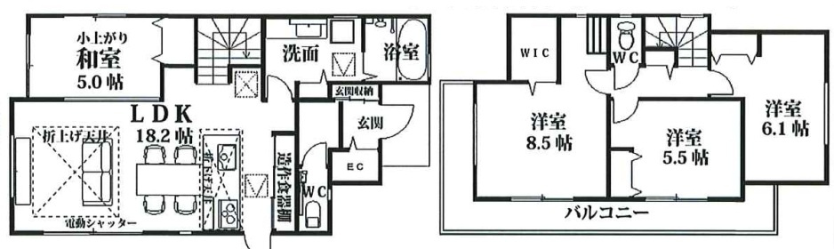 川越市岸町第3期全1棟　新築戸建 Felicityの間取り|2026/7/24撮影