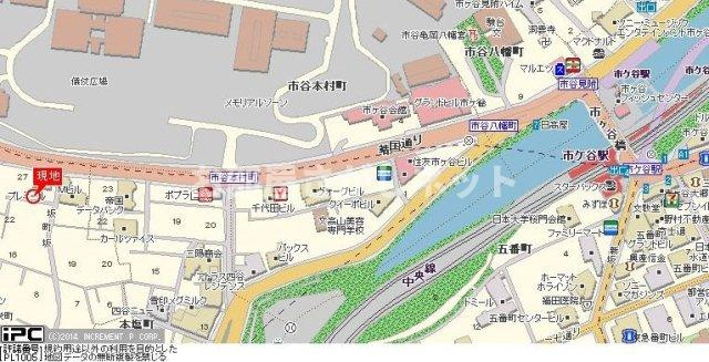 カテリーナ市ヶ谷【おとり物件なし】#学生・社会人にオススメ！初期費用分割払いOK！の地図