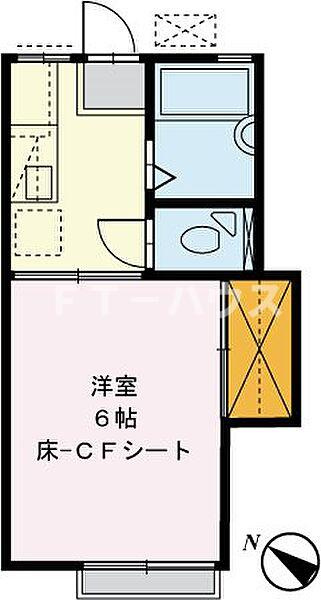 ロータスハイツＢ棟の間取り