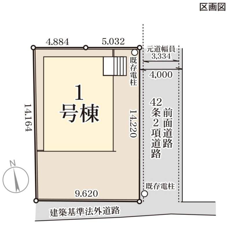 新築戸建　長野箱清水２丁目の区画図