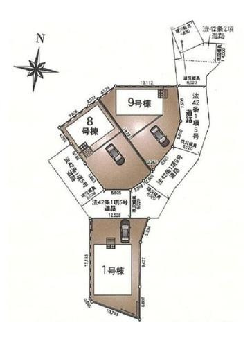 【区画図】 | 前橋市北代田町新築9号棟