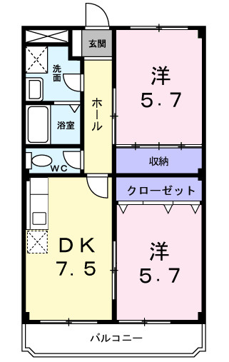 【間取り】 | ドミール加佐