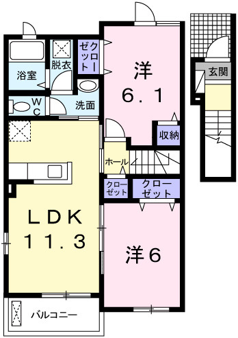 【間取り】 | アベニール・フルール