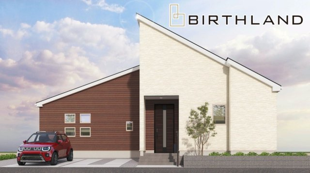 新築戸建・新築建売　郡山市安積町長久保三丁目　安積第三小・安積第二中の外観パース|【2号棟】完成予想図　2026年3月完成予定です！同社完成物件ご内覧可能です♪