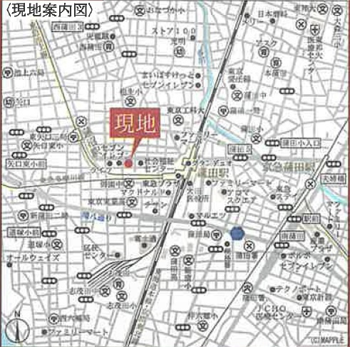スタイリオ蒲田WESTの地図
